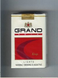 Grand Prix Lights Kings cigarettes soft box