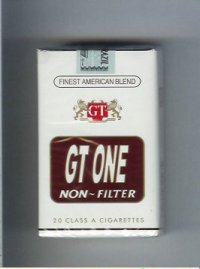 GT One Non-Filter Finest American Blend cigarettes soft box