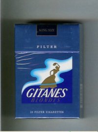 Gitanes Blondes Filter blue cigarettes hard box
