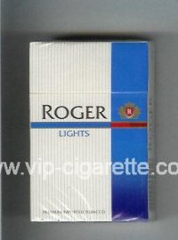 Roger Lights cigarettes hard box