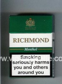 Richmond Menthol cigarettes hard box