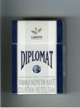 Diplomat Lights hard box cigarettes