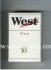 West 'R' One American Blend cigarettes hard box