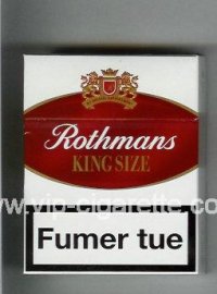 Rothmans King Size By Special Appointment 25 cigarettes white and red hard box