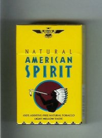 Natural American Spirit Light Mellow Taste yellow cigarettes hard box