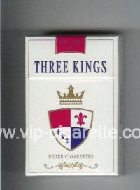 Three Kings Filter Sigarettes cigarettes white hard box