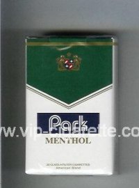 Park Menthol cigarettes soft box
