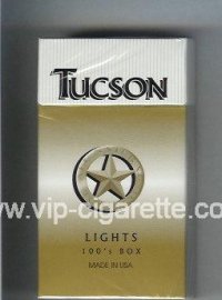 Tucson Light 100s Box cigarettes hard box