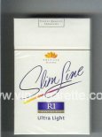 R1 Reemtsma No 1 Slim Line Ultra Light American Blend 100s flat cigarettes hard box R1 Reemtsma No 1 Slim Line Ultra Light American Blend 100s flat cigarettes hard box