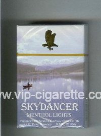 Skydancer Menthol Lights cigarettes hard box