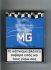 MG American Blend blue 25s cigarettes hard box