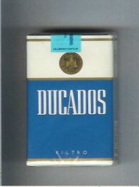 Ducados Filtro blue and white cigarettes soft box