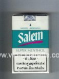 Salem Super Menthol with red line cigarettes soft box Salem Super Menthol with red line cigarettes soft box