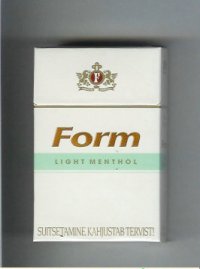 Form Light Menthol cigarettes hard box