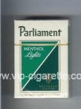 Parliament Menthol Lights cigarettes hard box