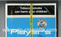 Player's Navy Cut Plain 25 cigarettes blue wide flat hard box
