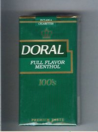 Doral Premium Taste Full Flavor Menthol 100s cigarettes soft box