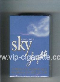 Sky Lights King Size cigarettes light blue hard box