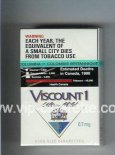 Viscount 1 Ultra Mild King Size cigarettes hard box