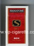 Signature S Full Flavor 100s cigarettes hard box