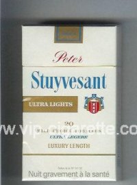 Peter Stuyvesant Ultra Lights 100s cigarettes hard box