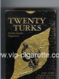 Twenty Turks 100s cigarettes wide flat hard box