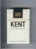 Kent Famous Micronite Filter cigarettes hard box