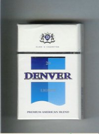 Denver Lights Premium American Blend cigarettes hard box