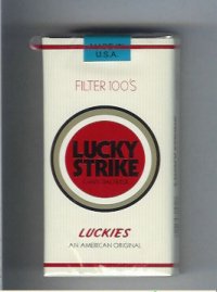 Lucky Strike Luckies An American Original Filters 100s cigarettes soft box