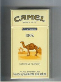 Camel Filter Generous Flavour 100s cigarettes hard box