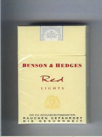 Benson and Hedges Red Lights cigarettes England Germany