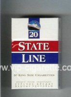 State Line 20 cigarettes hard box