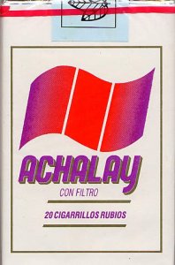 Achalay Con Filtro 20 Cigarrillos Rubios Cigarettes