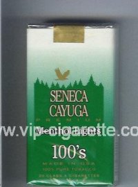 Seneca Cayuga Premium Menthol Lights 100s cigarettes soft box