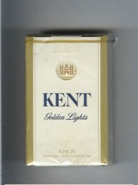 Kent Golden Lights cigarettes soft box