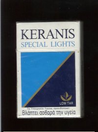 Keranis Special Lights cigarettes hard box