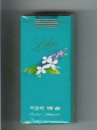 Lilac Menthol 100s cigarettes soft box