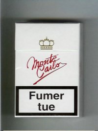 Monte Carlo white cigarettes hard box