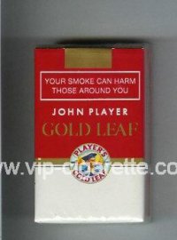 Player's Gold Leaf John Player red and white cigarettes soft box