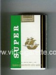 Super Cigarettes white and green soft box