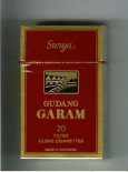 Gudang Garam Surya 100s 20 Filter Clove cigarettes hard box Gudang Garam Surya 100s 20 Filter Clove cigarettes hard box