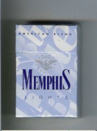 Memphis Lights American Blend cigarettes hard box