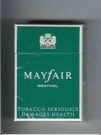 Mayfair Menthol cigarettes hard box