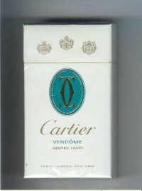 Cartier Vendome Menthol Lights cigarettes