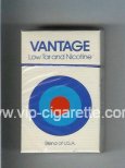 Vantage Low Tar and Nicotine Cigarettes hard box Vantage Low Tar and Nicotine Cigarettes hard box