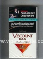 Viscount 100s Extra Mild Filter cigarettes hard box