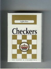 Checkers Lights box cigarettes