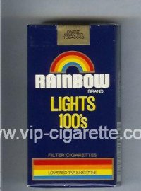 Rainbow Brand Lights 100s cigarettes soft box