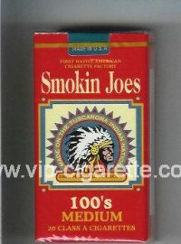 Smokin Joes 100s Medium cigarettes soft box