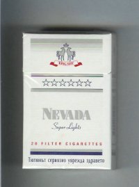 Nevada Super Lights cigarettes hard box